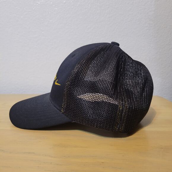 Nike Golf Livestrong Flexfit Fitted Black Mesh Hat Embroidered Flexfit FAST SHIP - Picture 3 of 8